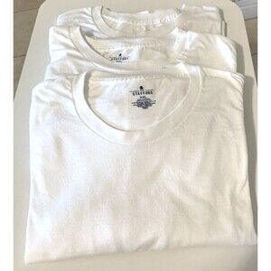Stafford 3-Pack Men's Cotton Super Soft Crew-Neck T-Shirts White XXL 50-52
